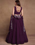 chic purple georgette designer party wear heavy salwar suit collection with purple georgette 13610-acy3750 Close-up View